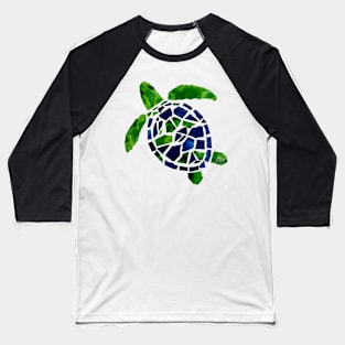 Turtle Mosaic Cutout Baseball T-Shirt